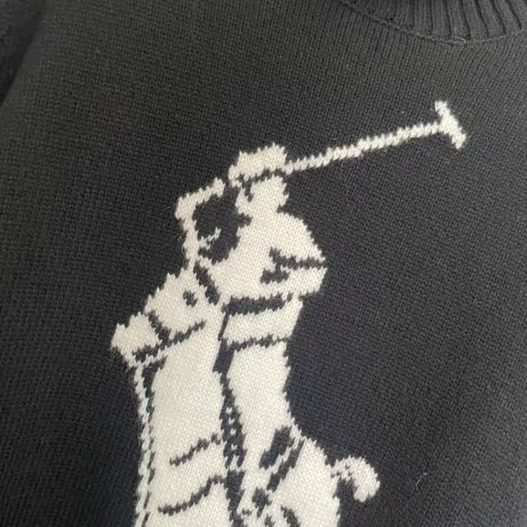 Polo Ralph Lauren Classic cashmere turtleneck Black women's sweater - Picture 8 of 10